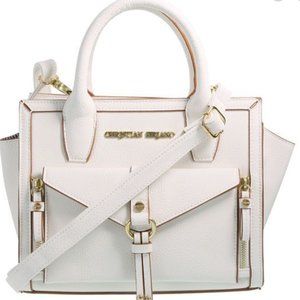 Christian Siriano White Lana Crossbody Handbag